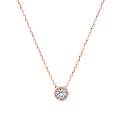 Glorria 925k Sterling Silver Solitaire Necklace Glorria 925k Sterling Silver Solitaire Necklace