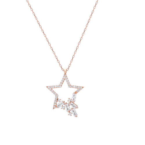 Glorria 925k Sterling Silver Star Necklace Glorria 925k Sterling Silver Star Necklace