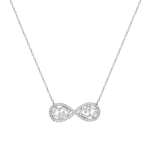 Glorria 925k Sterling Silver Infinity Necklace Glorria 925k Sterling Silver Infinity Necklace
