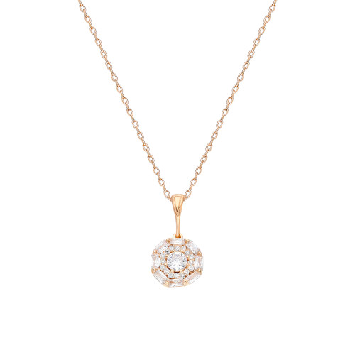 Glorria 925k Sterling Silver Baget Pave Necklace Glorria 925k Sterling Silver Baget Pave Necklace