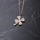 Glorria 925k Sterling Silver Clover Necklace