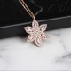 Glorria 925k Sterling Silver Flower Necklace