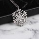 Glorria 925k Sterling Silver Snowflake Necklace