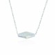 Glorria 925k Sterling Silver Crystal Pave Necklace