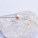 Glorria 14k Solid Gold Single Pearl Bracelet