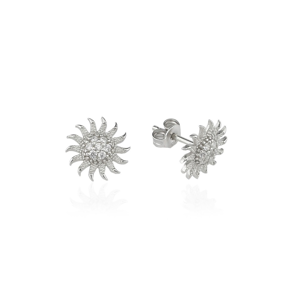 Glorria 925k Sterling Silver Sun Earring
