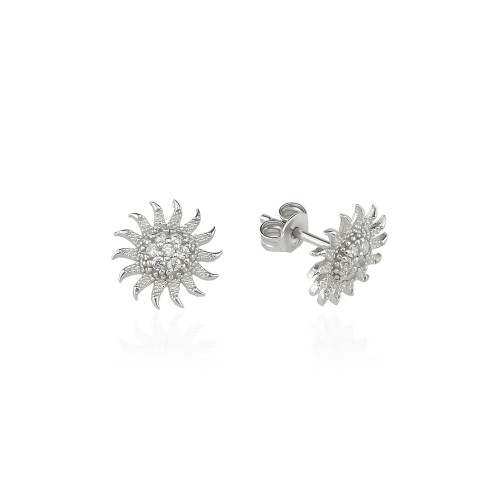 Glorria 925k Sterling Silver Sun Earring Glorria 925k Sterling Silver Sun Earring