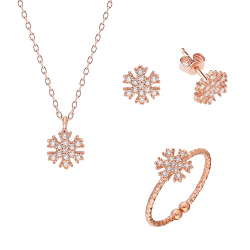 Glorria 925k Sterling Silver Snowflake Combine Glorria 925k Sterling Silver Snowflake Combine