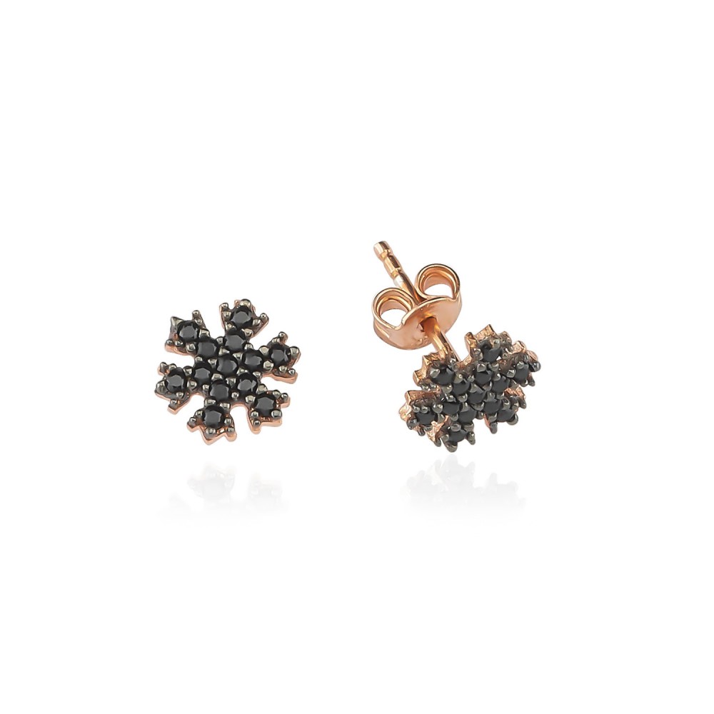 Glorria 925k Sterling Silver Snowflake Earring