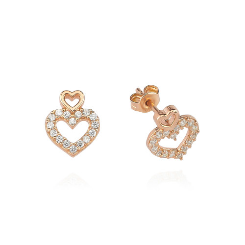 Glorria 925k Sterling Silver Heart Earring Glorria 925k Sterling Silver Heart Earring