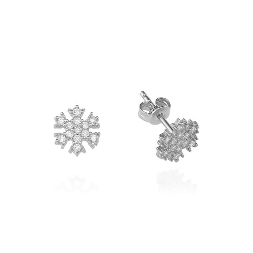 Glorria 925k Sterling Silver Snowflake Earring Glorria 925k Sterling Silver Snowflake Earring