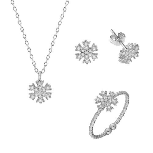 Glorria 925k Sterling Silver Snowflake Combine Glorria 925k Sterling Silver Snowflake Combine