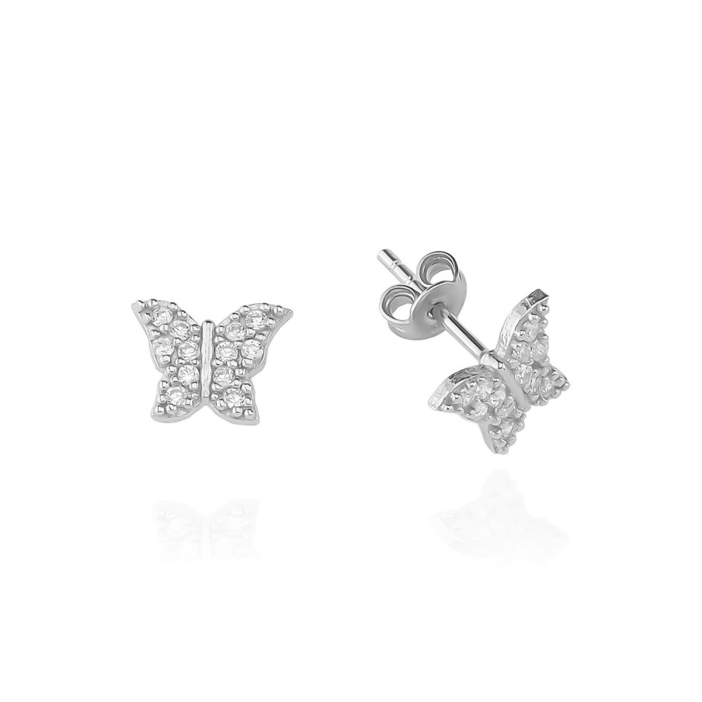 Glorria 925k Sterling Silver Butterfly Earring