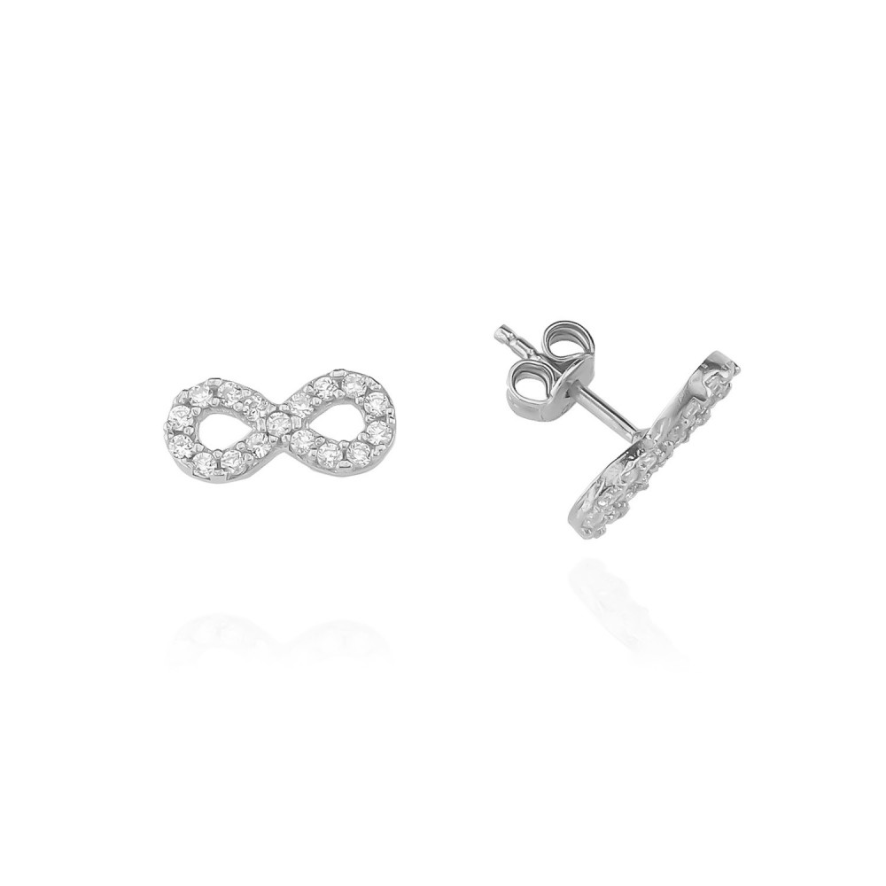 Glorria 925k Sterling Silver Infinity Earring