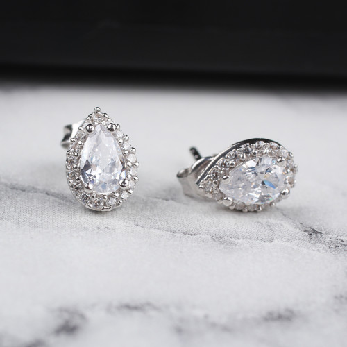 Glorria 925k Sterling Silver Drop Anthurage Earring Glorria 925k Sterling Silver Drop Anthurage Earring