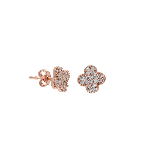 Glorria 925k Sterling Silver Clover Earring Glorria 925k Sterling Silver Clover Earring