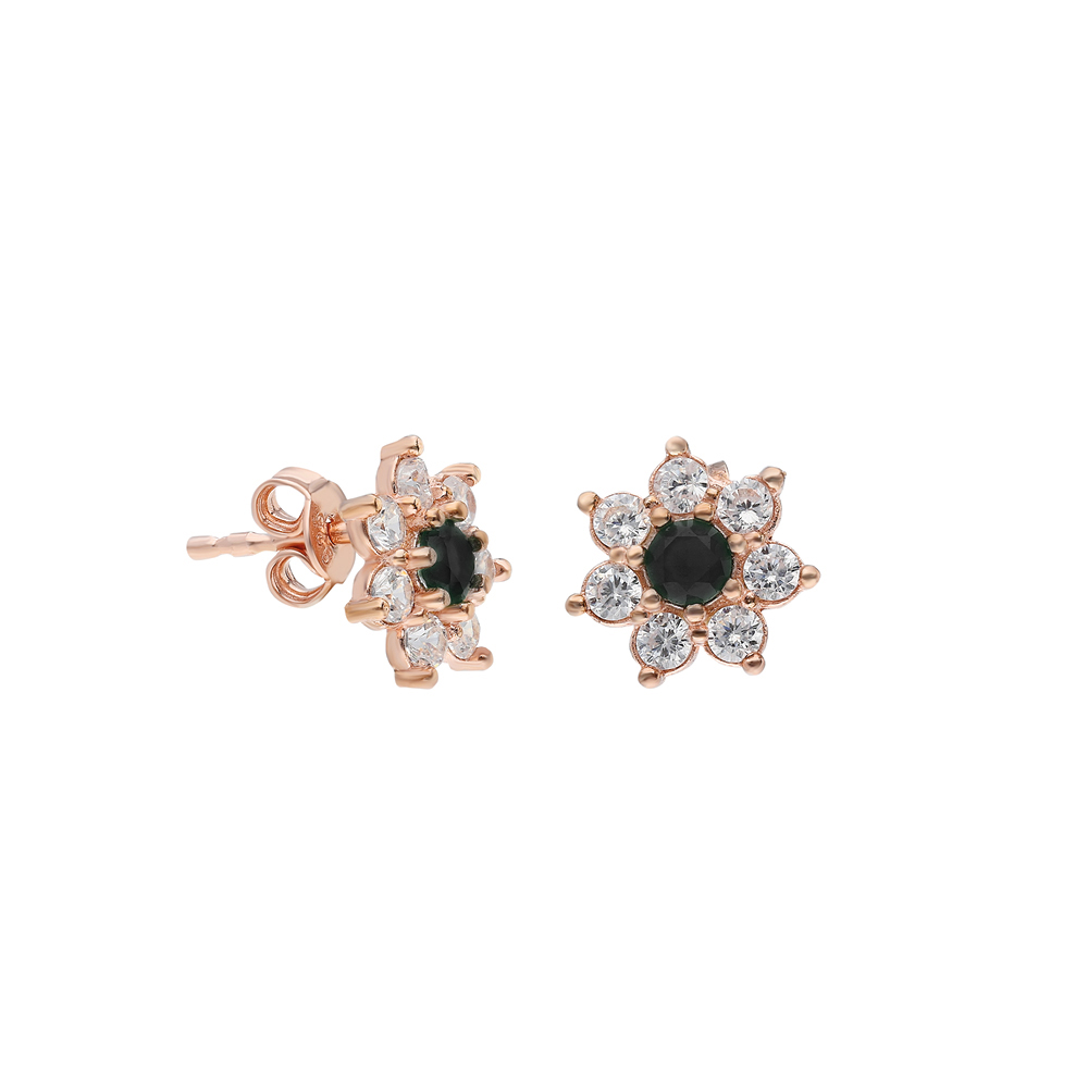 Glorria 925k Sterling Silver Black Star Earring