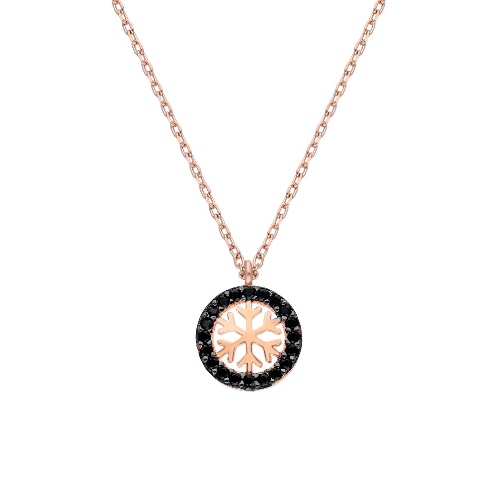 Glorria 925k Sterling Silver Snowflake Necklace Glorria 925k Sterling Silver Snowflake Necklace