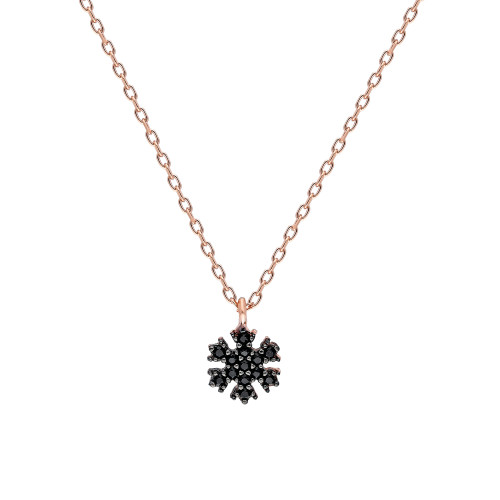 Glorria 925k Sterling Silver Snowflake Necklace Glorria 925k Sterling Silver Snowflake Necklace