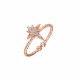 Glorria 925k Sterling Silver Polar Star Ring