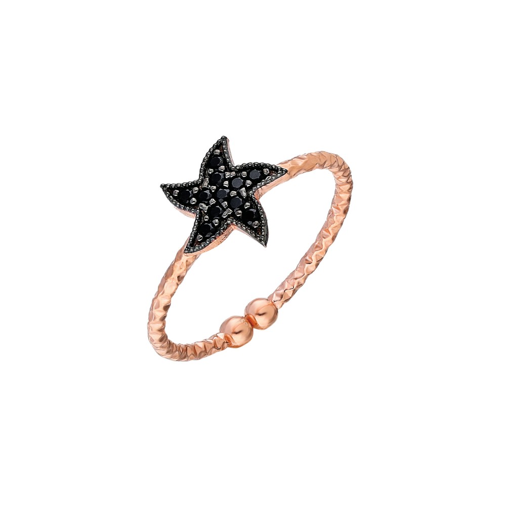 Glorria 925k Sterling Silver Star Ring