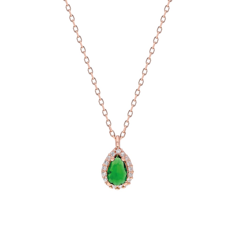 Glorria 925k Sterling Silver Drop Anthurage Necklace