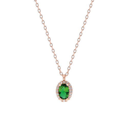 Glorria 925k Sterling Silver Oval Anthurage Necklace Glorria 925k Sterling Silver Oval Anthurage Necklace
