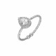 Glorria 925k Sterling Silver Drop Anthurage Ring
