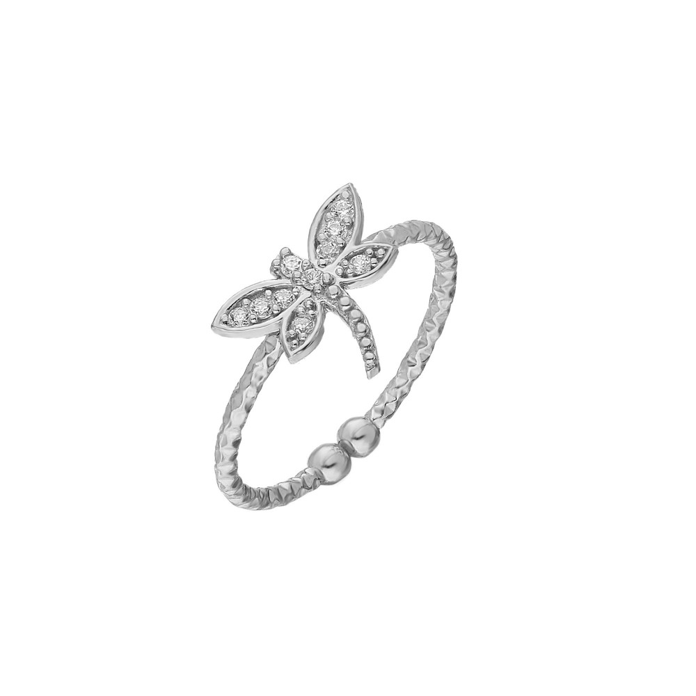 Glorria 925k Sterling Silver Dragonfly Ring