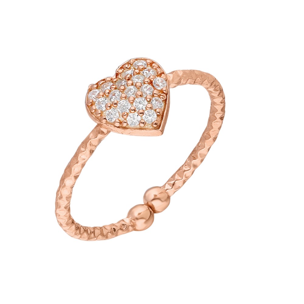 Glorria 925k Sterling Silver Heart Ring Glorria 925k Sterling Silver Heart Ring