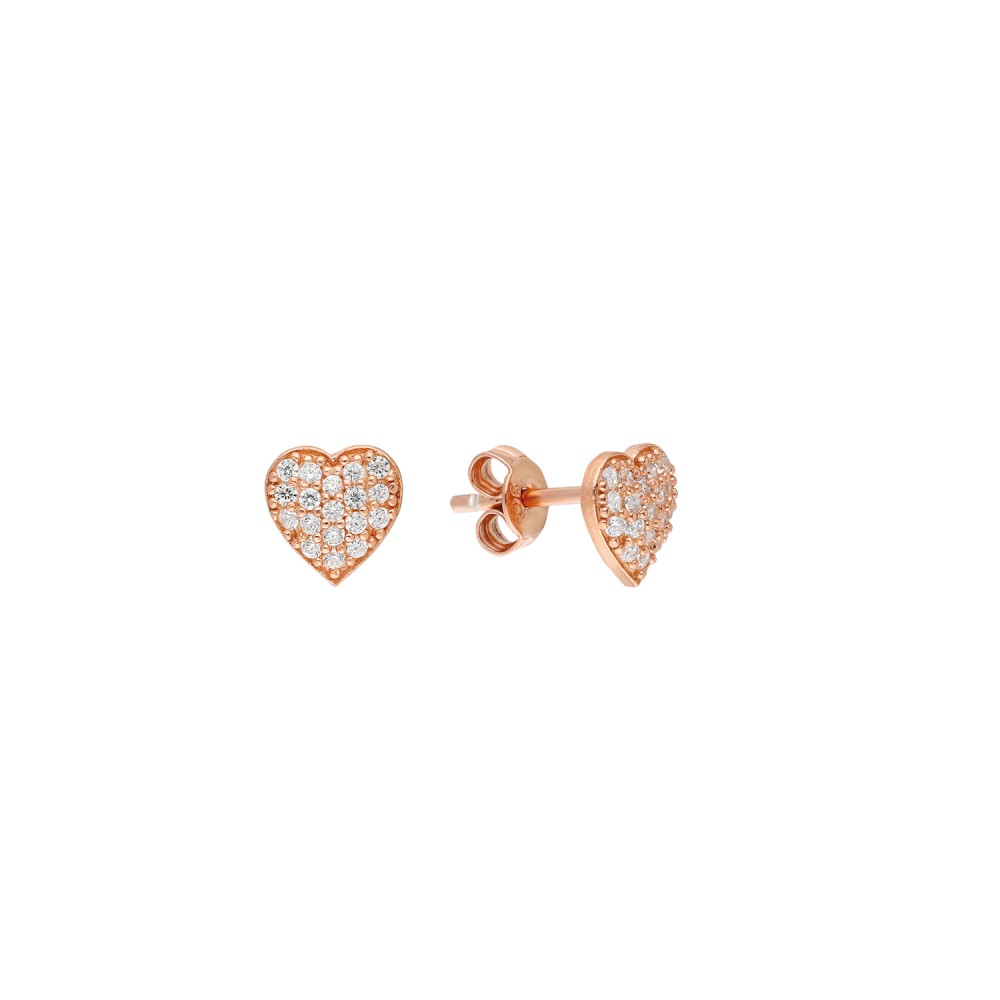 Glorria 925k Sterling Silver Heart Earring