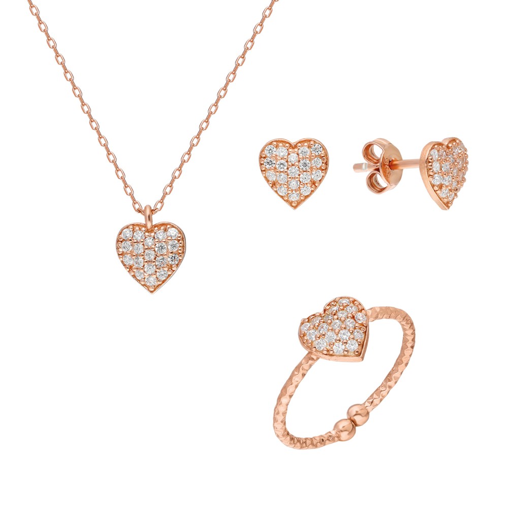 Glorria 925k Sterling Silver Heart Combine Glorria 925k Sterling Silver Heart Combine