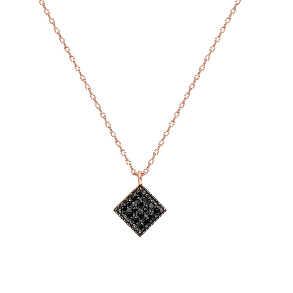 Glorria 925k Sterling Silver Geometric Necklace