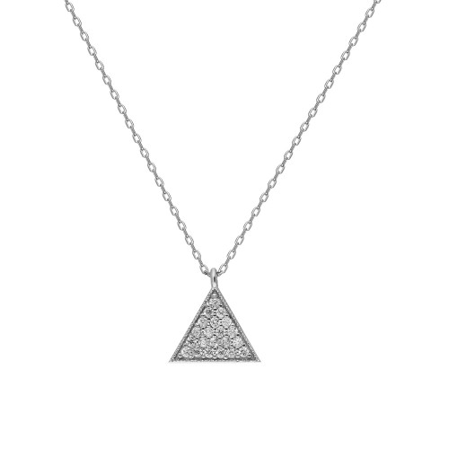 Glorria 925k Sterling Silver Threegen Necklace Glorria 925k Sterling Silver Threegen Necklace