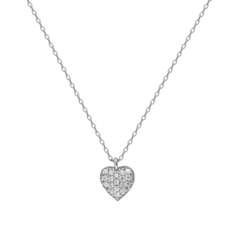 Glorria 925k Sterling Silver Heart Necklace Glorria 925k Sterling Silver Heart Necklace