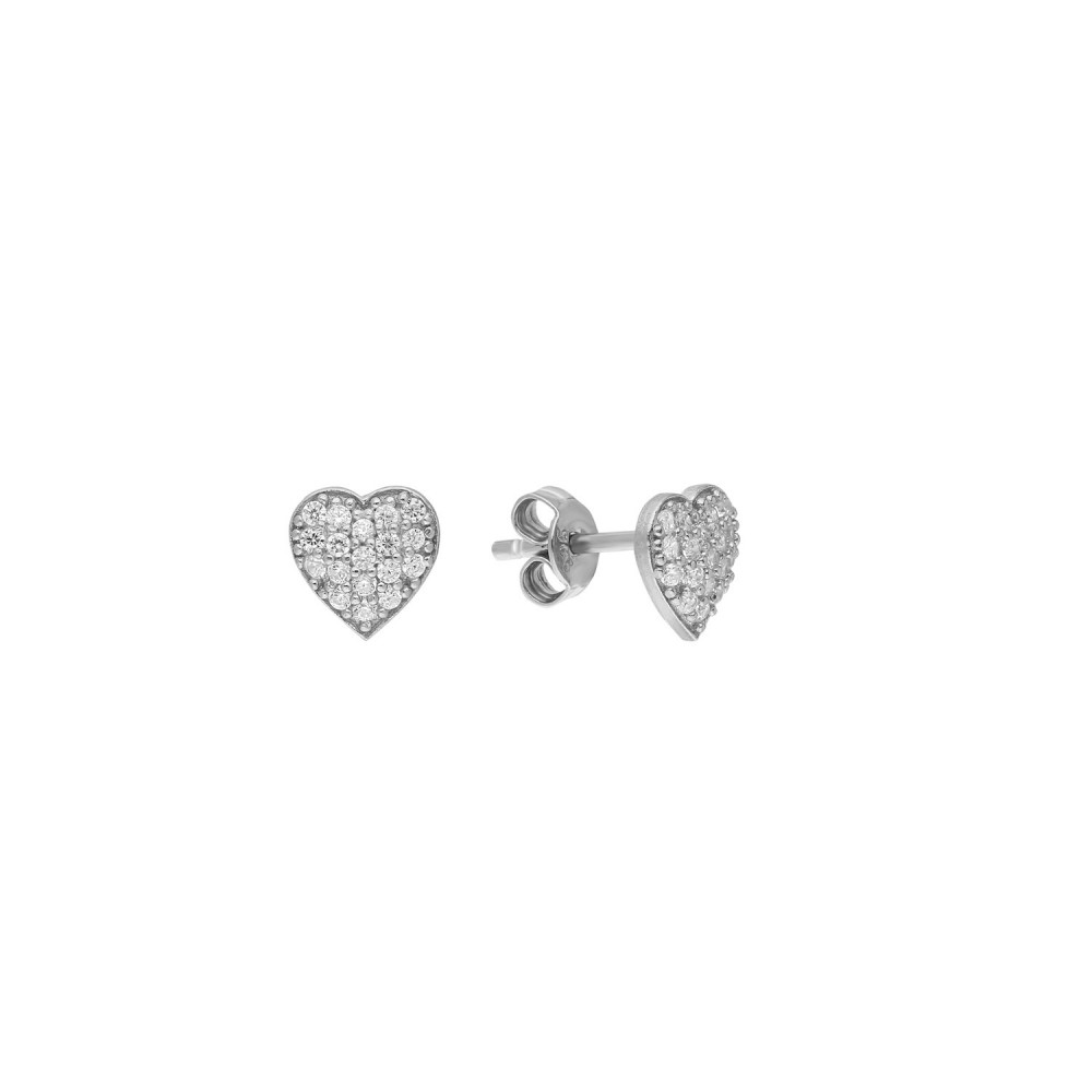 Glorria 925k Sterling Silver Heart Earring