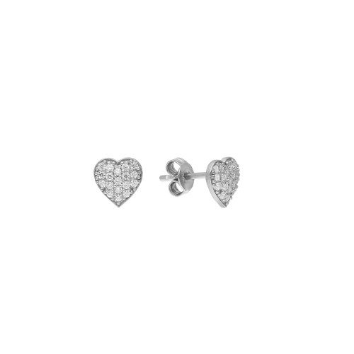 Glorria 925k Sterling Silver Heart Earring Glorria 925k Sterling Silver Heart Earring