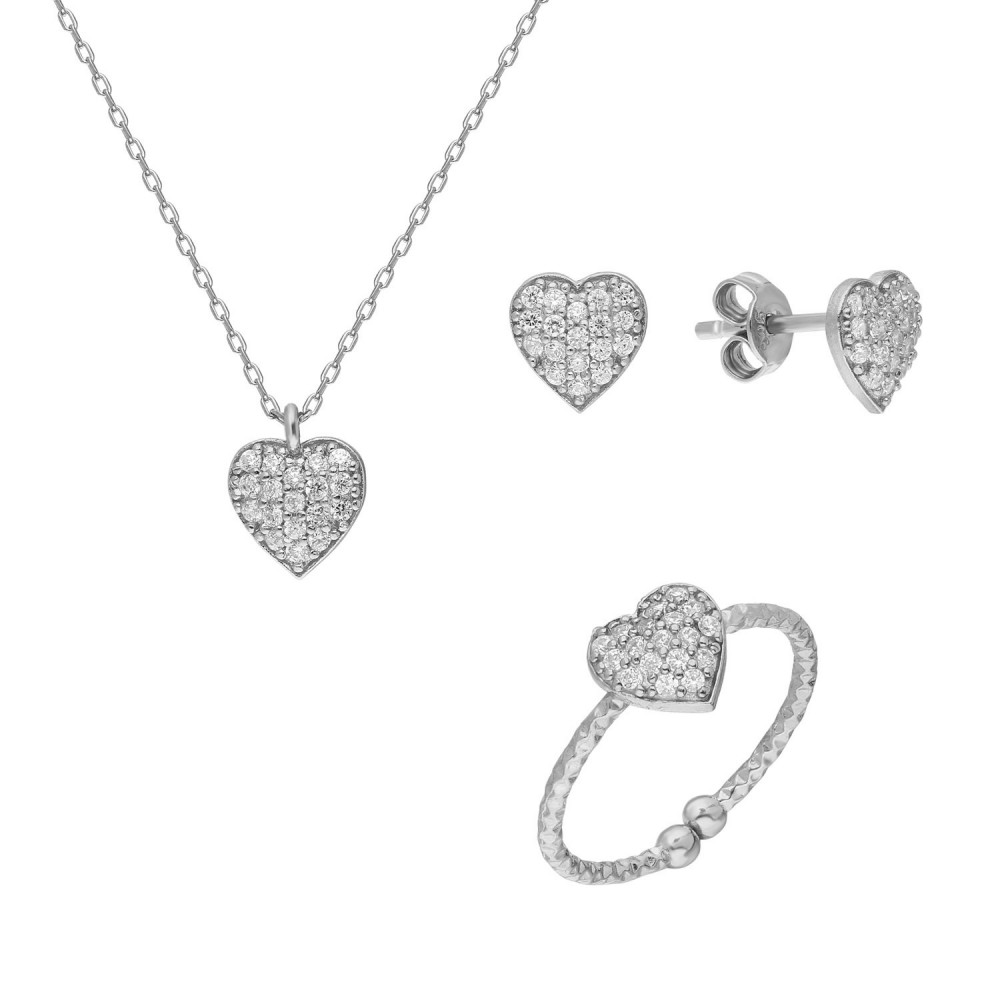 Glorria 925k Sterling Silver Heart Combine Glorria 925k Sterling Silver Heart Combine