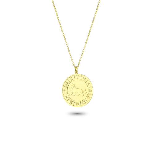 Glorria 925k Sterling Silver Lion Zodiac Necklace Glorria 925k Sterling Silver Lion Zodiac Necklace