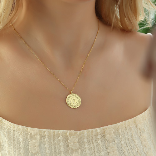 Glorria 925k Sterling Silver Aquarius Zodiac Necklace Glorria 925k Sterling Silver Aquarius Zodiac Necklace