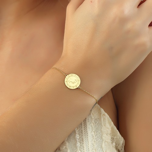 Glorria 925k Sterling Silver Aries Zodiac Bracelet Glorria 925k Sterling Silver Aries Zodiac Bracelet