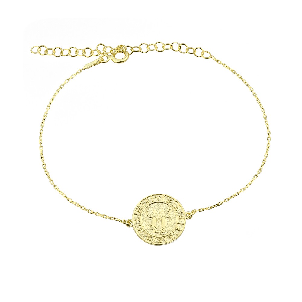 Glorria 925k Sterling Silver Gemini Zodiac Bracelet