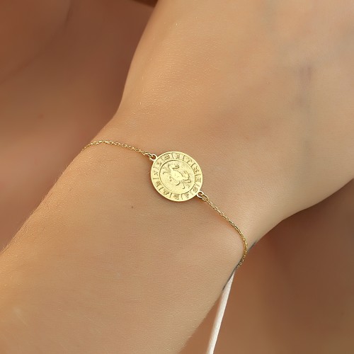 Glorria 925k Sterling Silver Cancer Zodiac Bracelet Glorria 925k Sterling Silver Cancer Zodiac Bracelet
