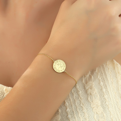 Glorria 925k Sterling Silver Virgo Zodiac Bracelet Glorria 925k Sterling Silver Virgo Zodiac Bracelet