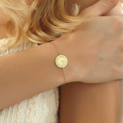 Glorria 925k Sterling Silver Libra Zodiac Bracelet Glorria 925k Sterling Silver Libra Zodiac Bracelet
