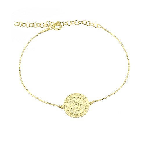 Glorria 925k Sterling Silver Aquarius Zodiac Bracelet Glorria 925k Sterling Silver Aquarius Zodiac Bracelet