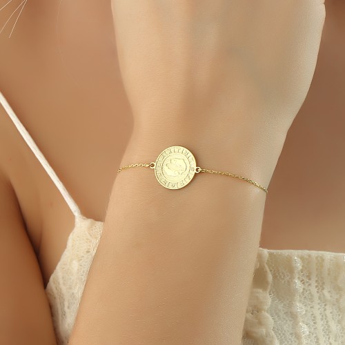 Glorria 925k Sterling Silver Pisces Zodiac Bracelet Glorria 925k Sterling Silver Pisces Zodiac Bracelet