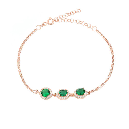 Glorria 925k Sterling Silver Anturage Round Bracelet Glorria 925k Sterling Silver Anturage Round Bracelet