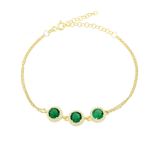 Glorria 925k Sterling Silver Anturage Round Bracelet Glorria 925k Sterling Silver Anturage Round Bracelet