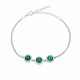 Glorria 925k Sterling Silver Anturage Round Bracelet